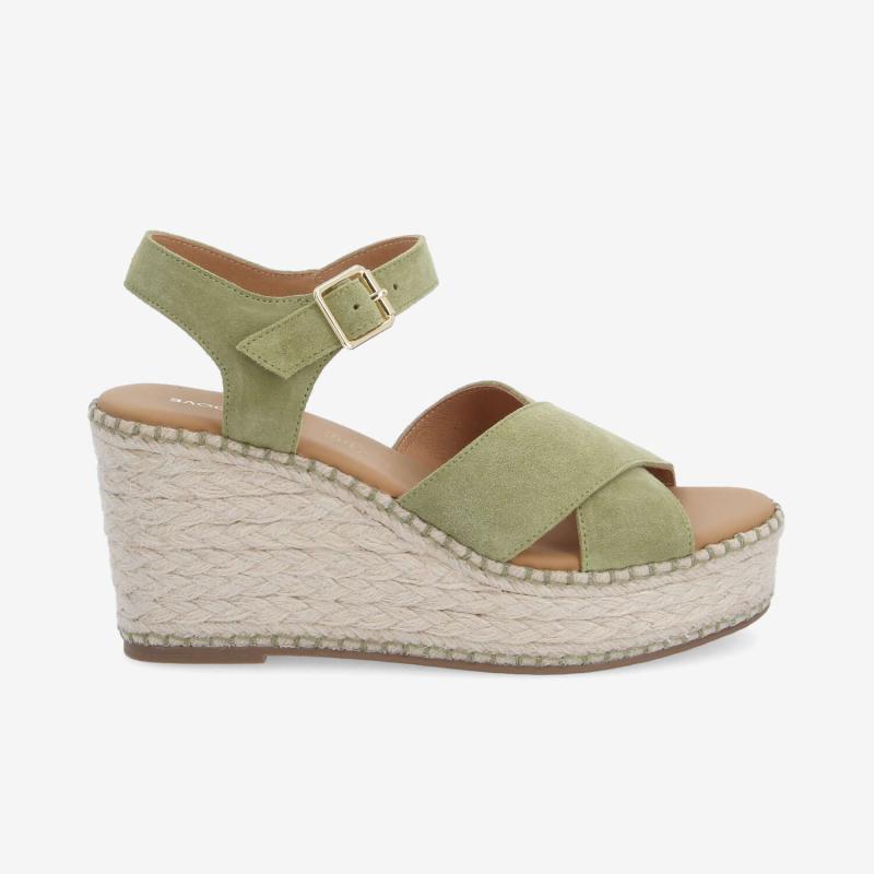 MINA SANDALE W - SUEDE - GREEN